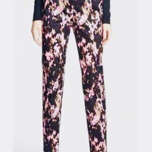 St. John Nordstrom Women’s size 8 Emma Longe Sateen Colorful Pants.